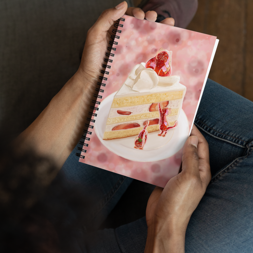 Strawberry Shortcake Cat Spiral notebook